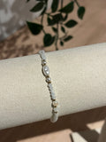 Bracelet perle blanche