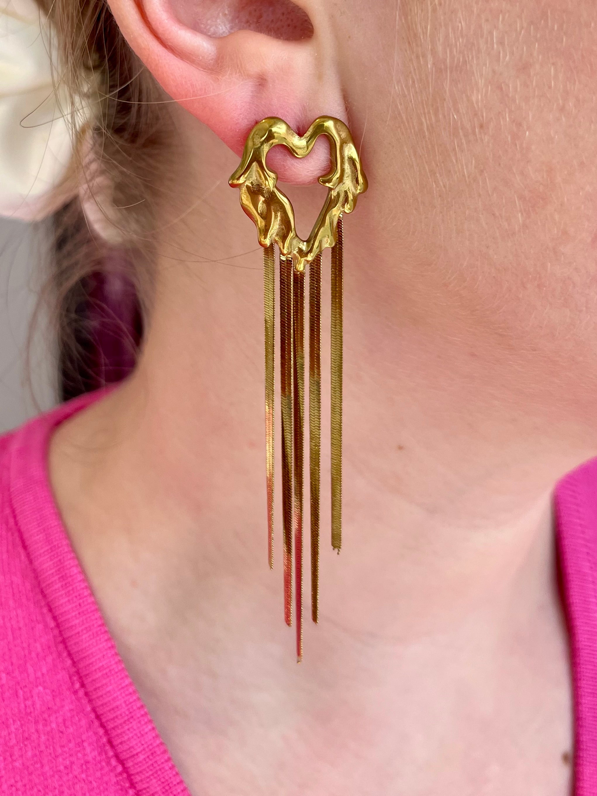 Boucles d’oreilles cœur