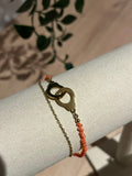 Bracelet double rang menottes