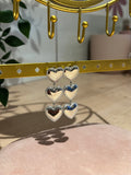 Boucles d’oreilles cœur pendantes